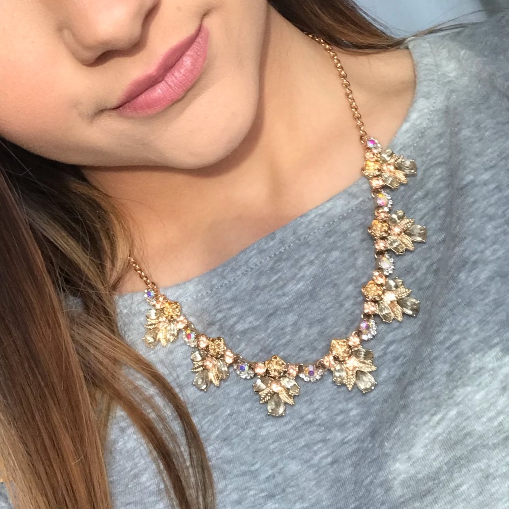 Gold Flowered Necklace